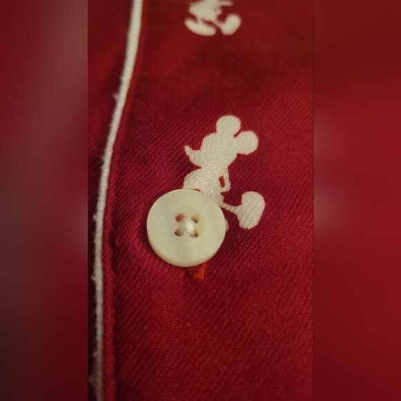 Men's Disney Mickey Mouse Red Pajama Top only, Size 2XL - Picture 8 of 15